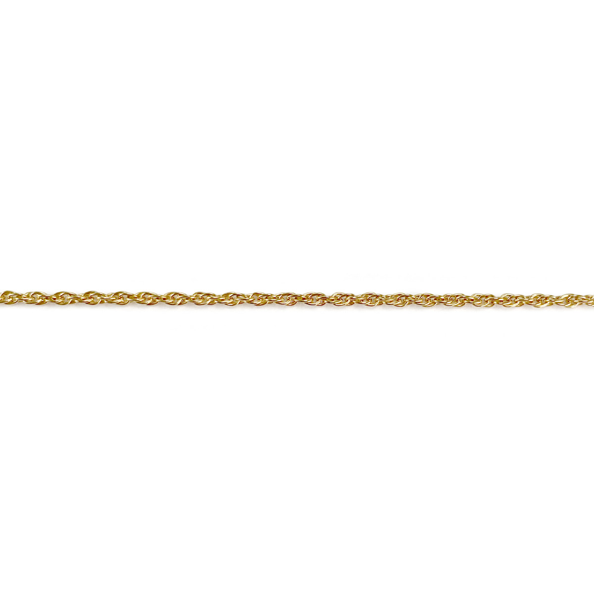 Collier d'occasion 2 ors 750 saphir diamants maille corde 40 cm