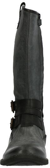 Jochie & Freaks - 17572 - Knielaarzen - Antraciet/Zwart - Leder