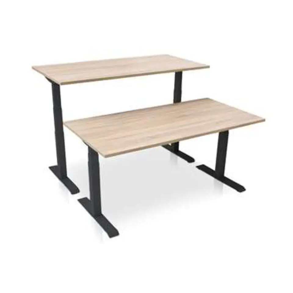 MRC PRO-L 2.0 elektrisch ARBO zit-sta bureau - 140x80 - midden eiken