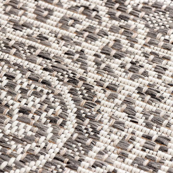 Rond buitenkleed - Summer Azteca Grijs