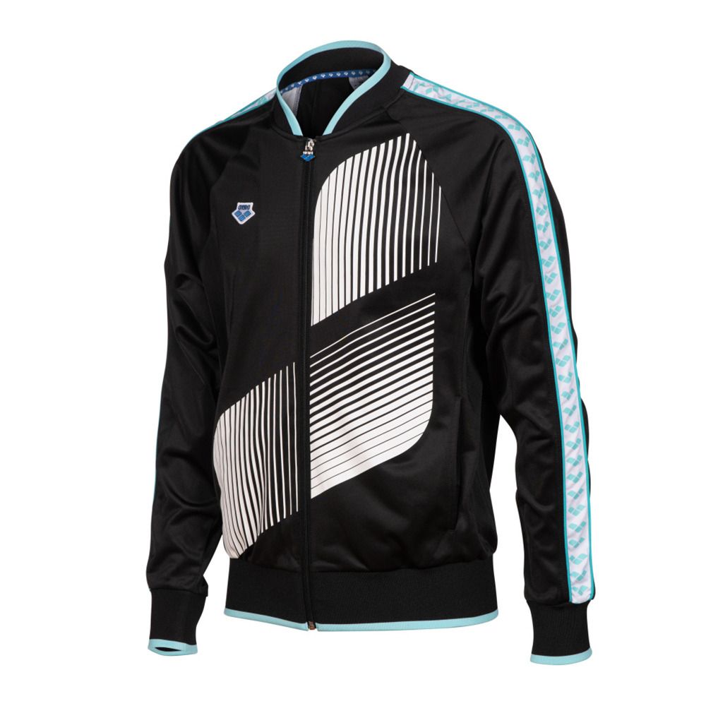 Arena RELAX IV TEAM LOGO - Veste black/white/blue diamond