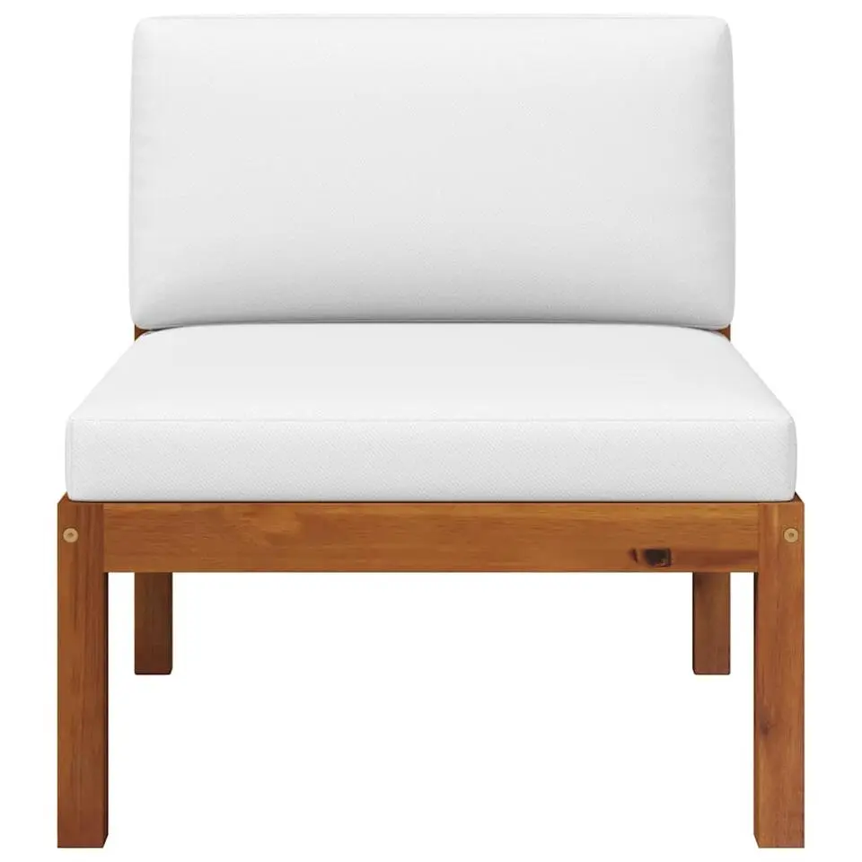vidaXL - Loungeset - Bruin - Acaciahout - 3 stuks - Met kussens