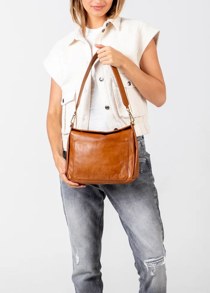 Chabo - Lucy Shoulder Bag - Cognac