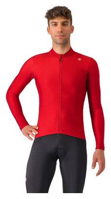 Maillot Manches Longues Castelli Espresso Thermal Rouge