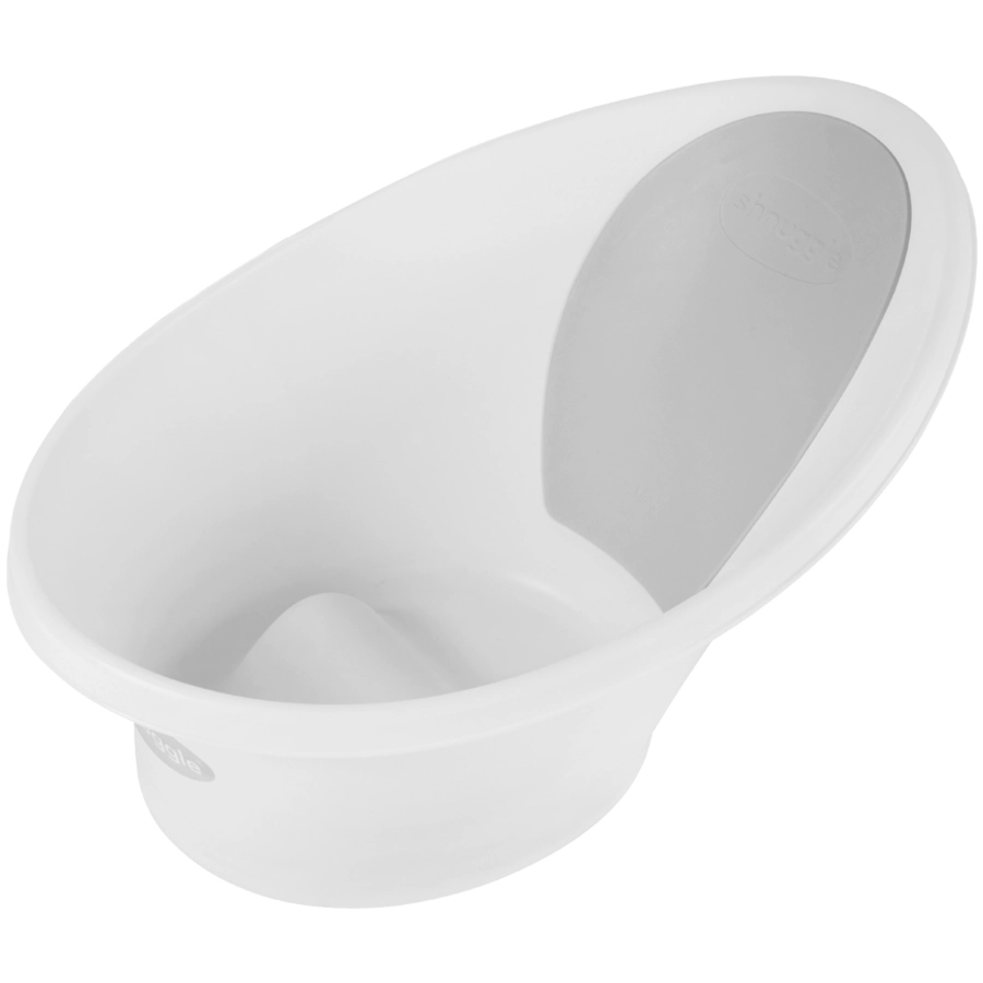 shnuggle® Babybadewanne in weiß  hellgrau