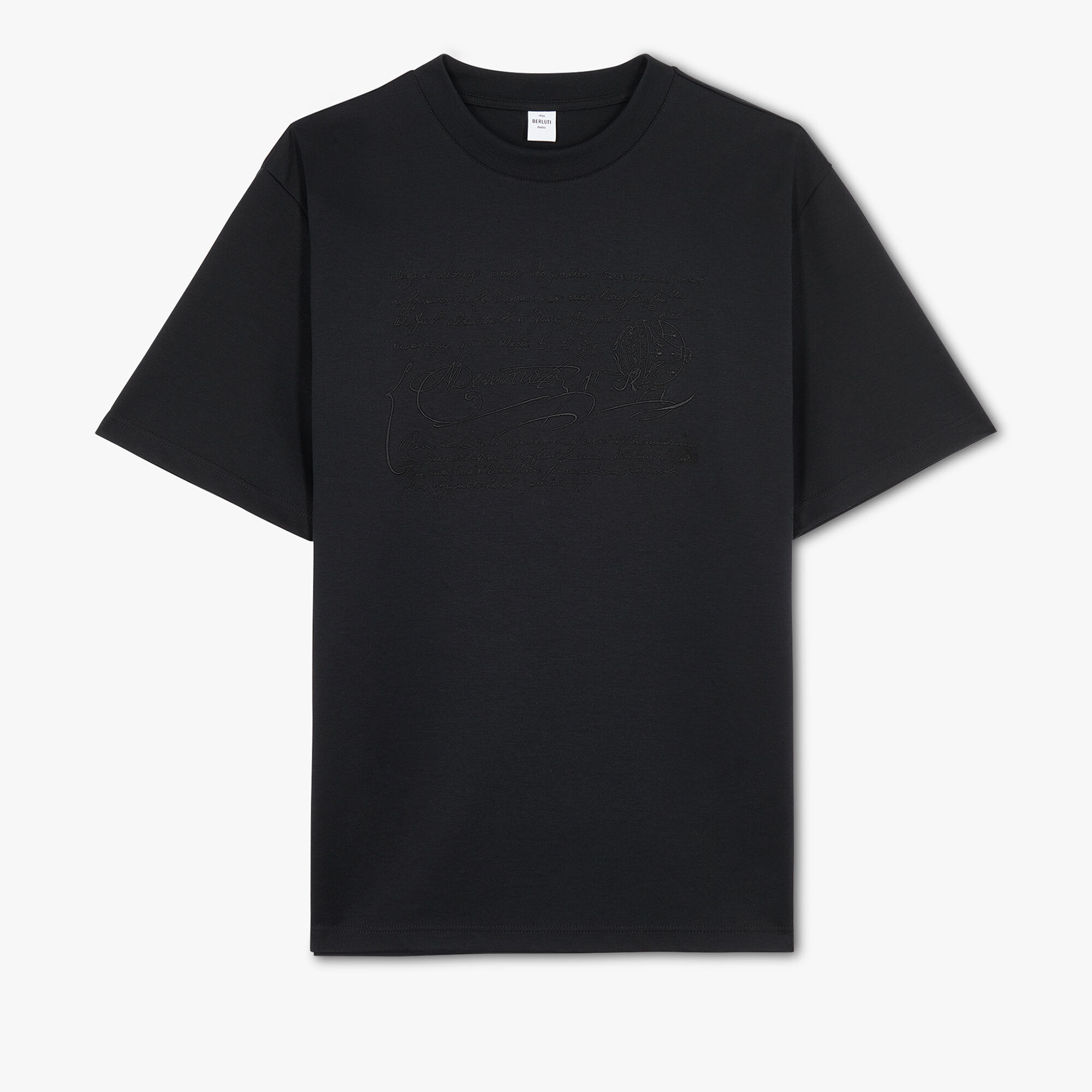 T-shirt Avec Broderie Scritto
