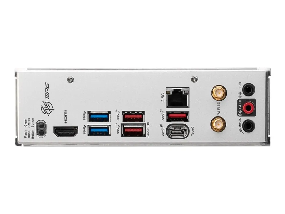 MSI MPG B650I EDGE WIFI - Bundkort - mini ITX - Socket AM5 - AMD B650 Chipset - USB 3.2 Gen 2, USB-C 3.2 Gen2, USB 3.2 Gen 1, USB-C 3.2 Gen 2x2 - 2.5 Gigabit LAN, Wi-Fi 6, Bluetooth - onboard grafik (CPU påkrævet) - HD Audio (8-kanaler)