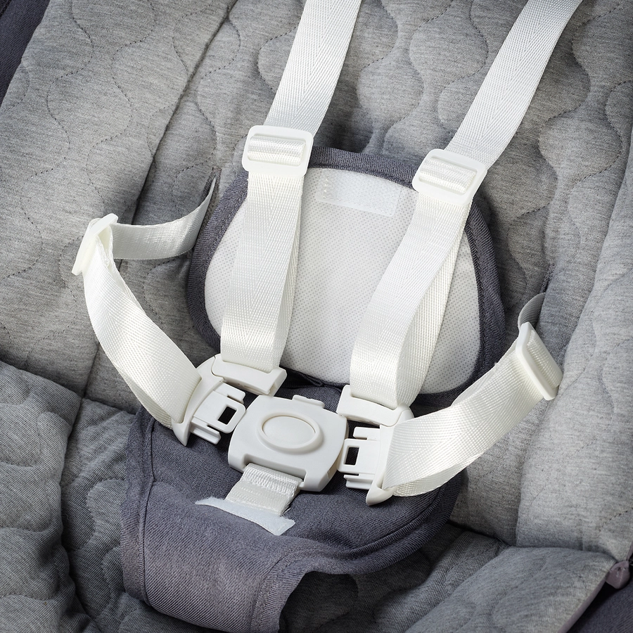 babyGO Hochhstuhl-Set Newborn Family Grey  Grey
