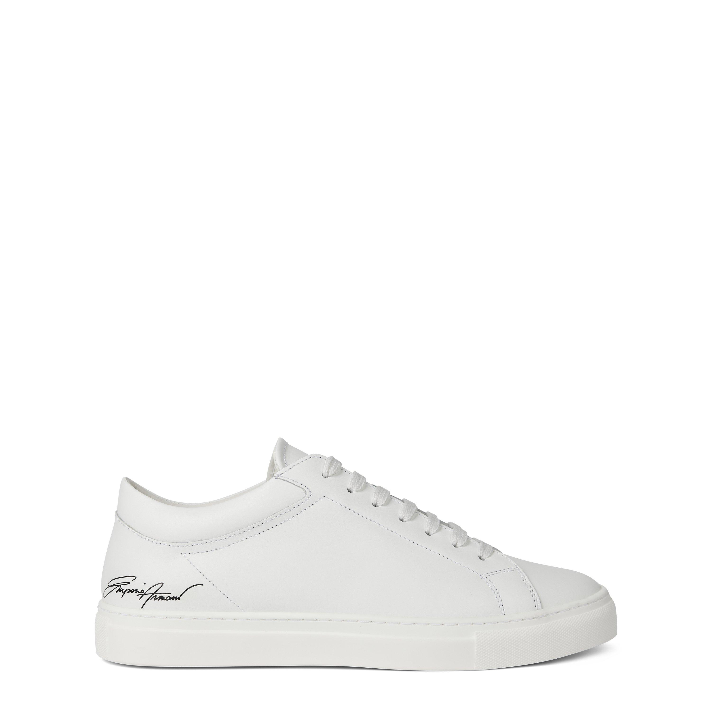 Emporio Armani Leather Sneakers Juniors