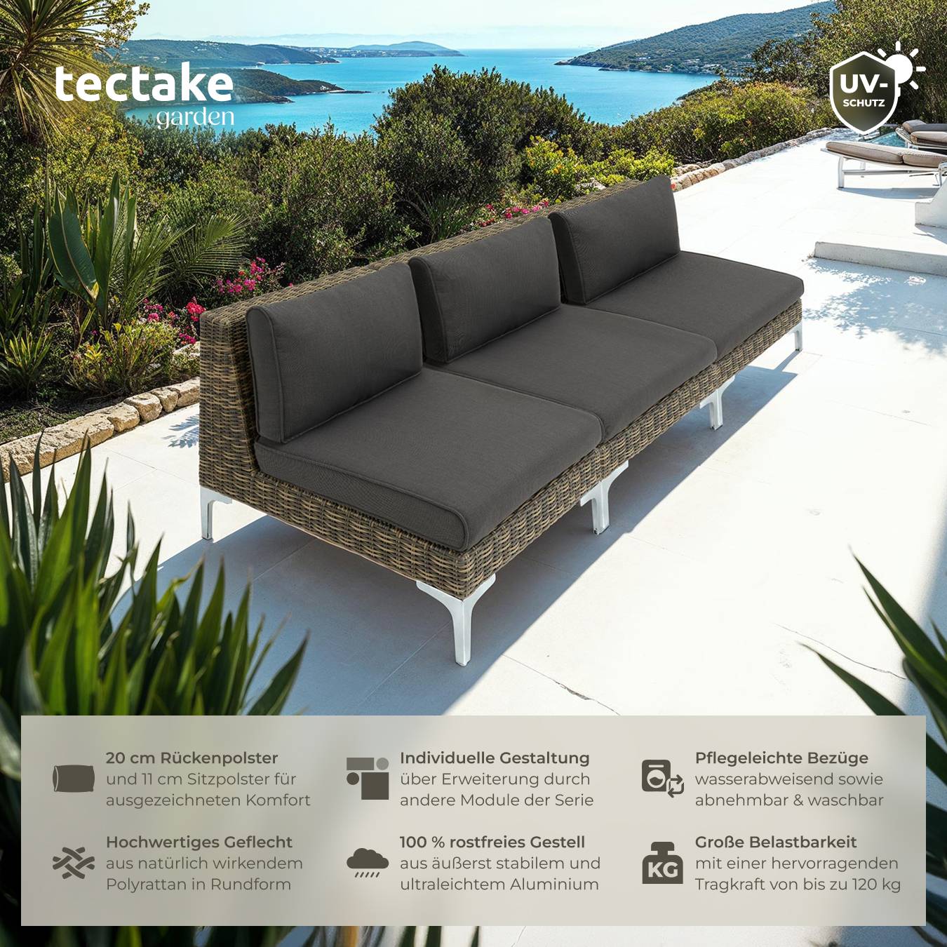 Modulares Rattanset Villanova