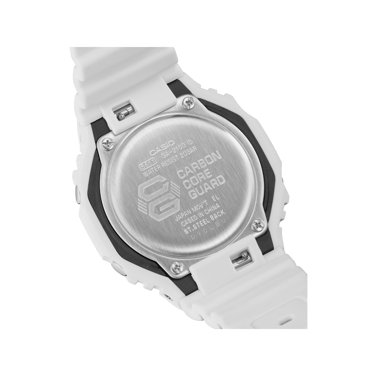 Montre CASIO G-SHOCK homme bracelet résine blanc