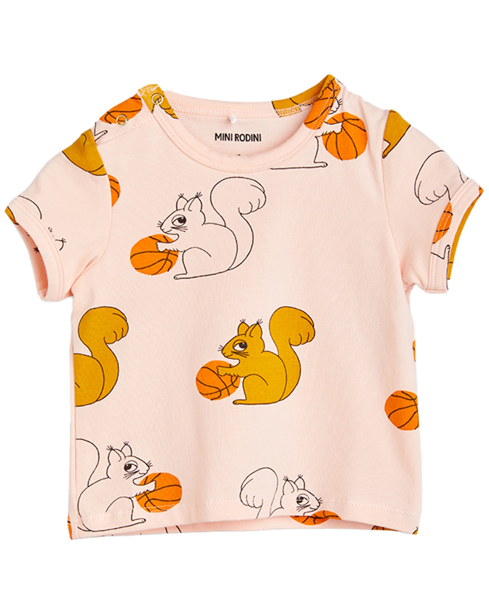 T-Shirt SQUIRRELS AOP in rosa