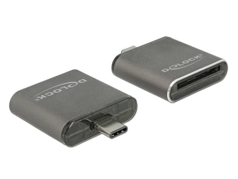 Delock Card Reader Extern 91498 USB Type-C Externer SD-Cardreader mit USB-C-Anbindung