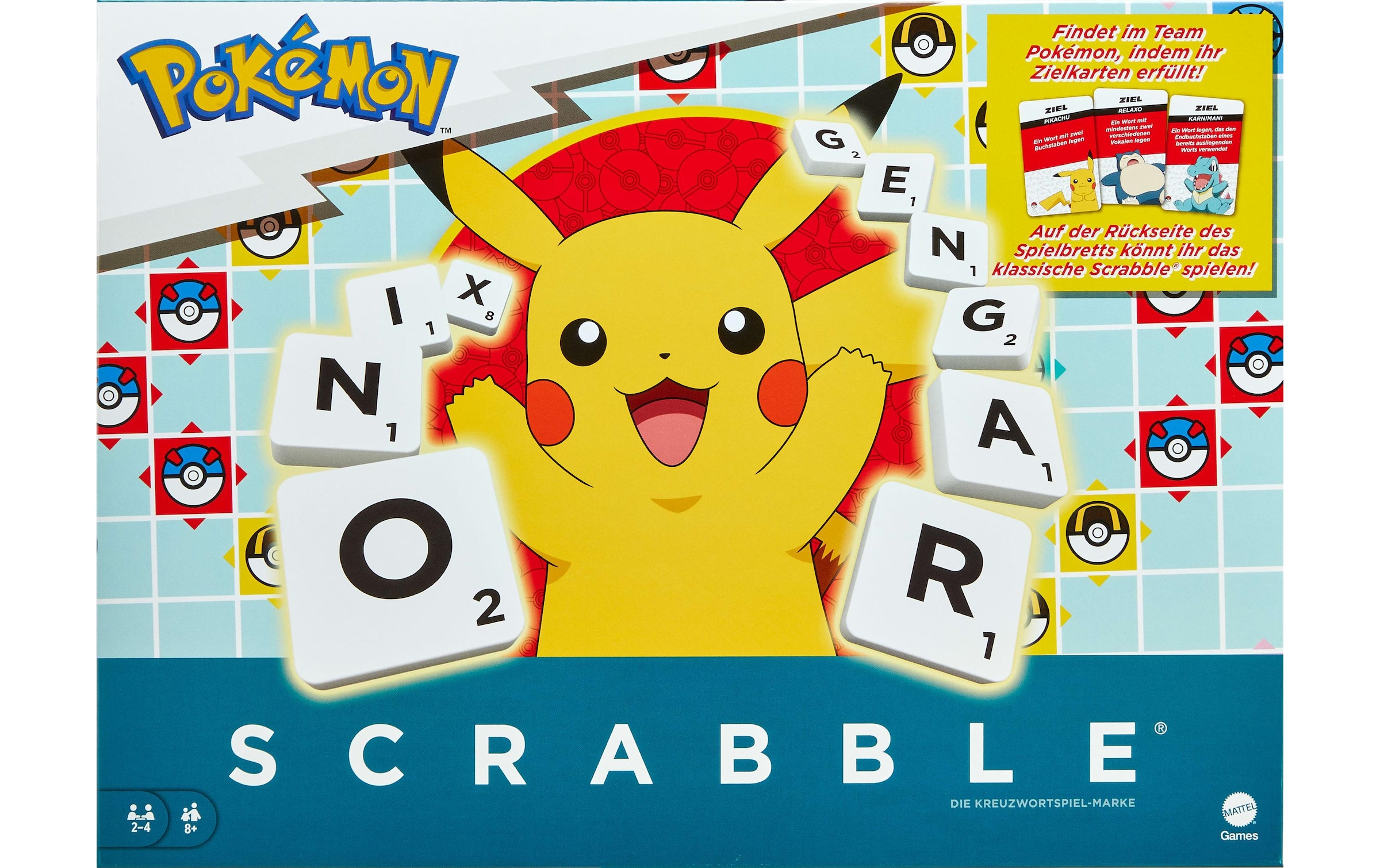 Mattel games Spiel »Scrabble Pokemon -DE-«