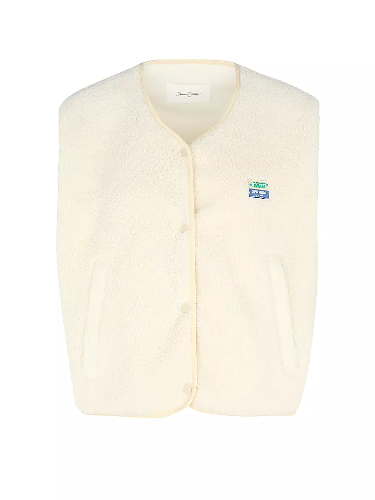 AMERICAN VINTAGE Gilet in Felloptik HOKTOWN creme