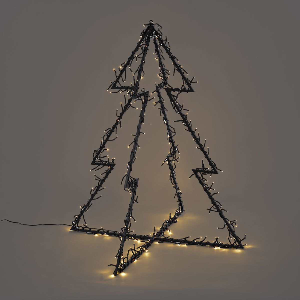 Kerst kerstboom zwart incl. LED IP44 - Brilli
