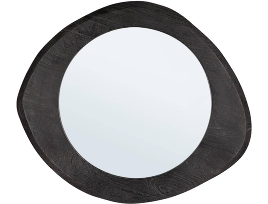 CONCEPT1 - Miroir Erin noir 70 x 60 x ep3 cm