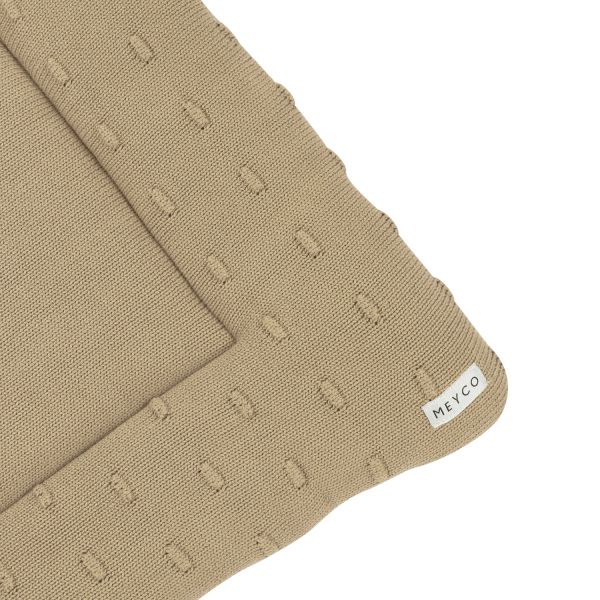 Meyco Knots Boxkleed Taupe 77 x 97 cm