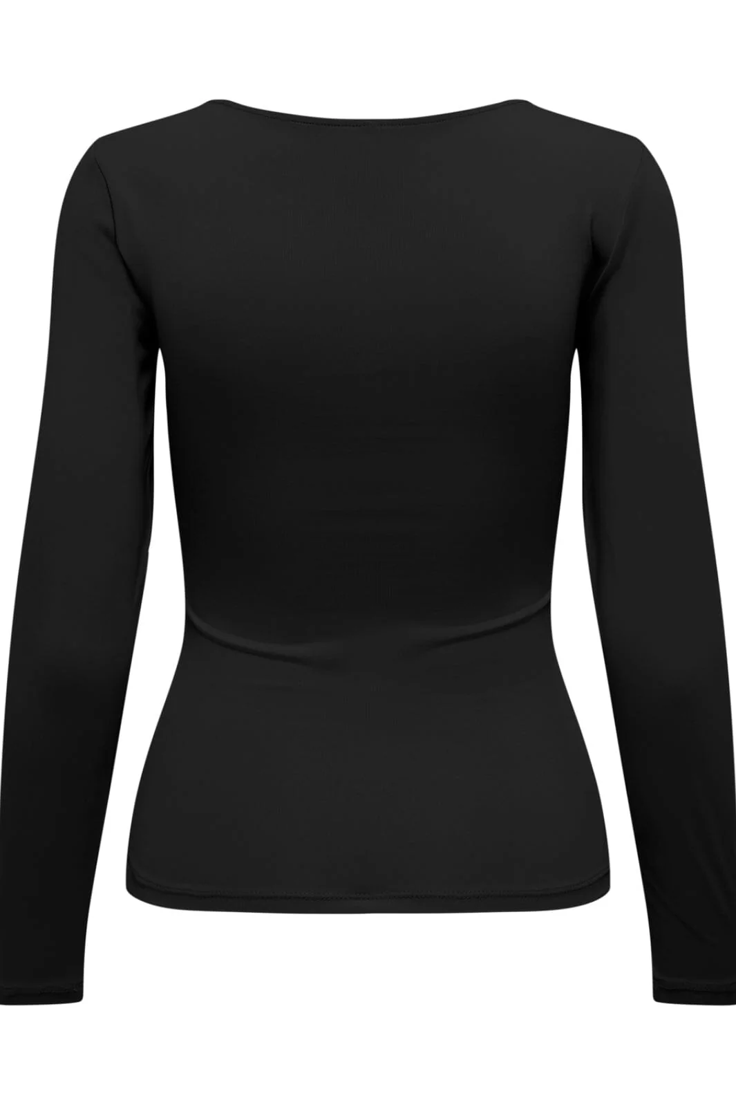 Only Onlea L/S 2-Way Deep Neck Top 4372227 black