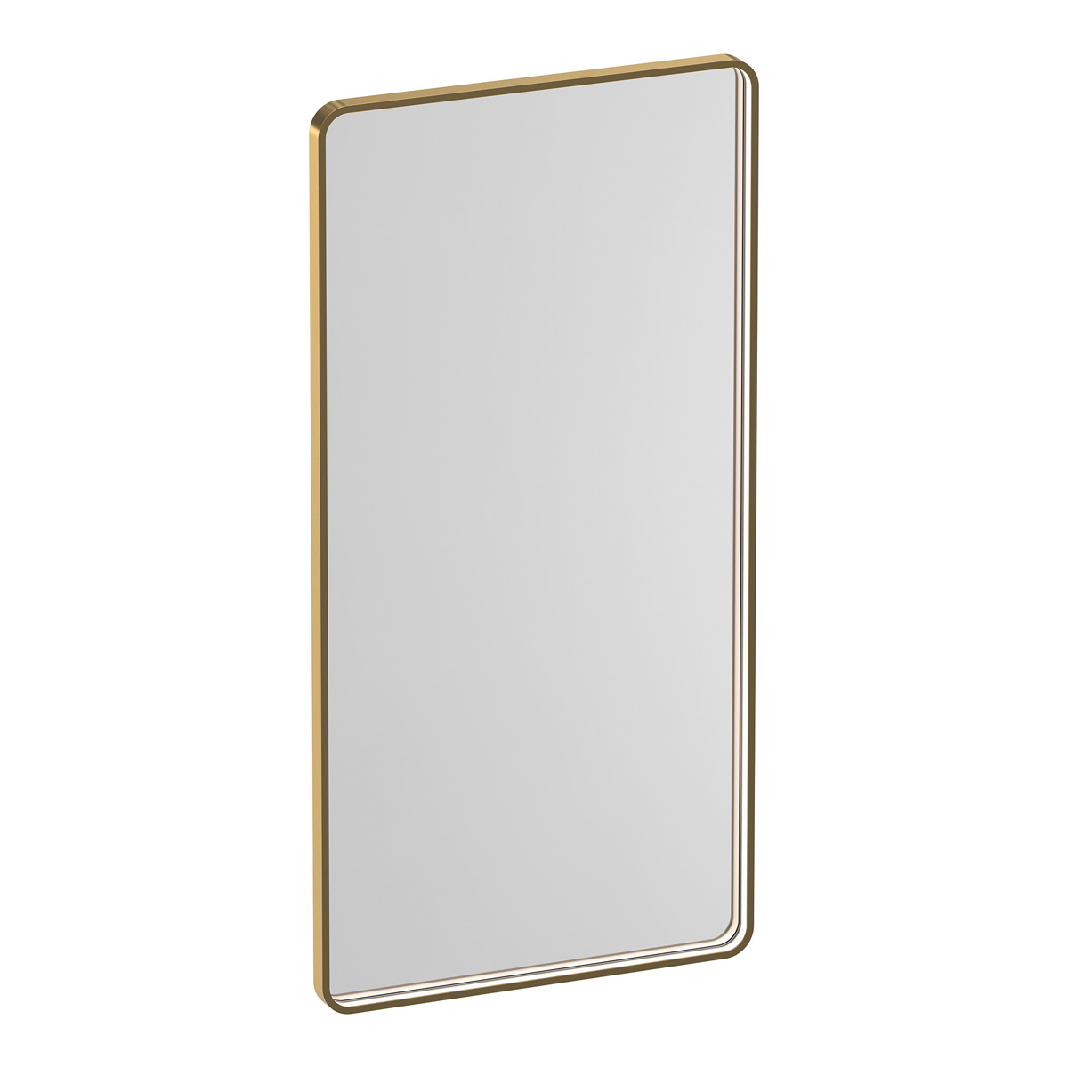 Brauer Sapphire rechthoekige spiegel met verlichting 120x60cm messing