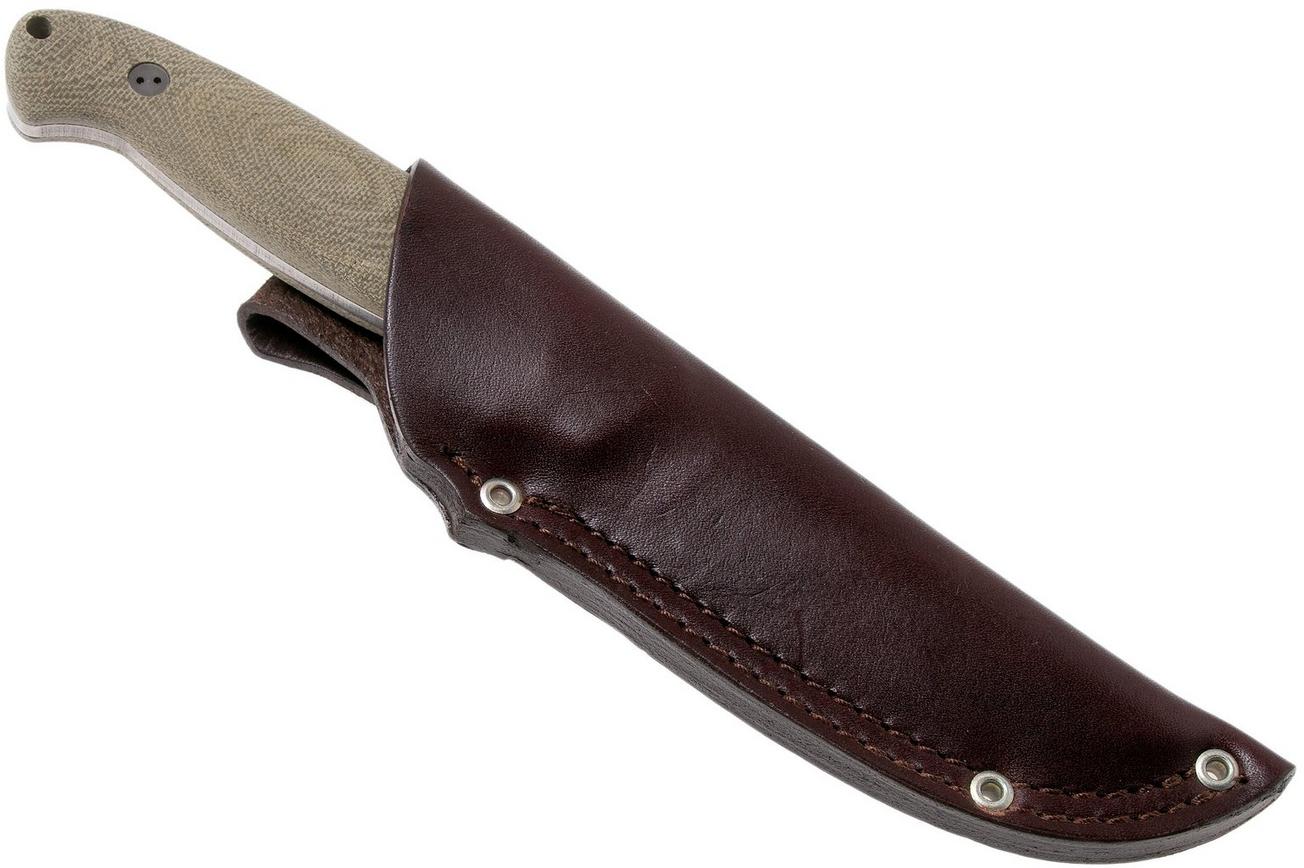 Bradford Guardian 5.5S, 3D Green Micarta Guardian 5.5 CPM 3V, Sabre Stonewashed 5.5S-102-3V