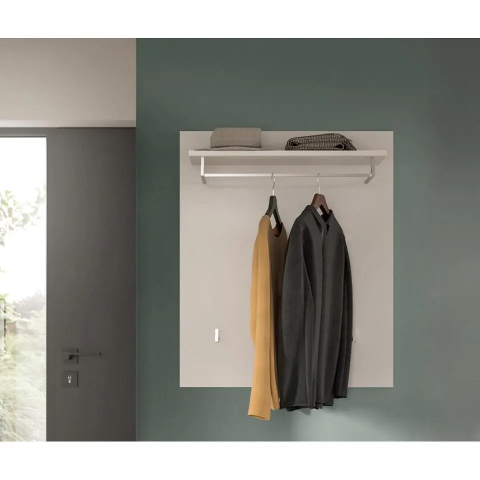 Hioshop Solero kapstok 3 haken wit hoogglans- wit