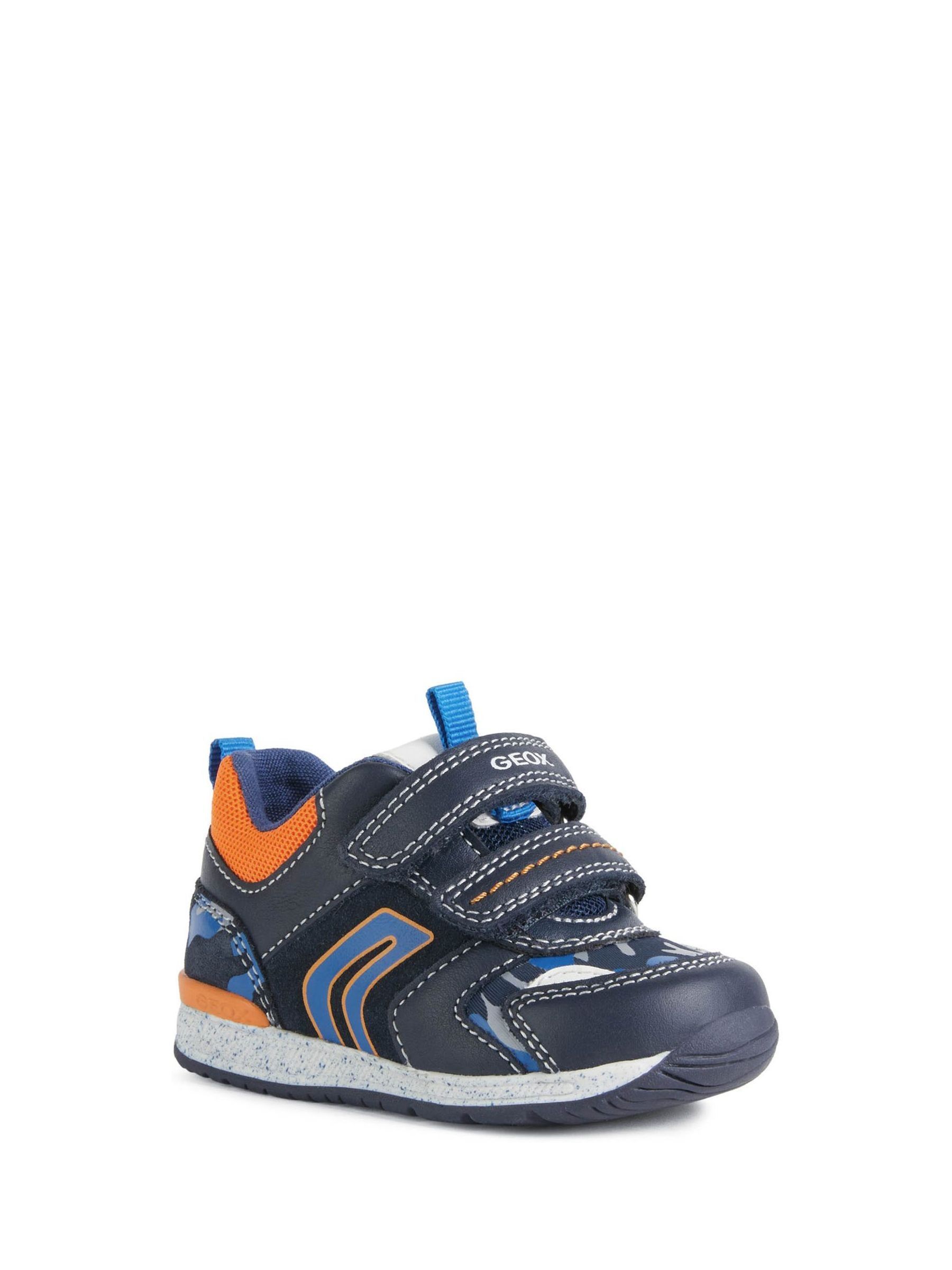 Geox - Rishon First Steps - Blauwe schoenen voor babyjongens