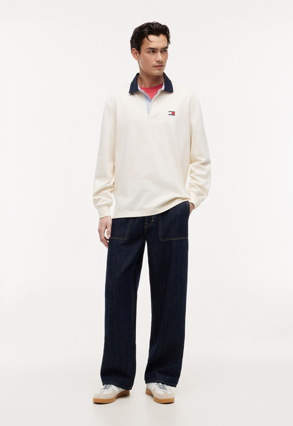 Tommy Jeans Badge Rugby Polo