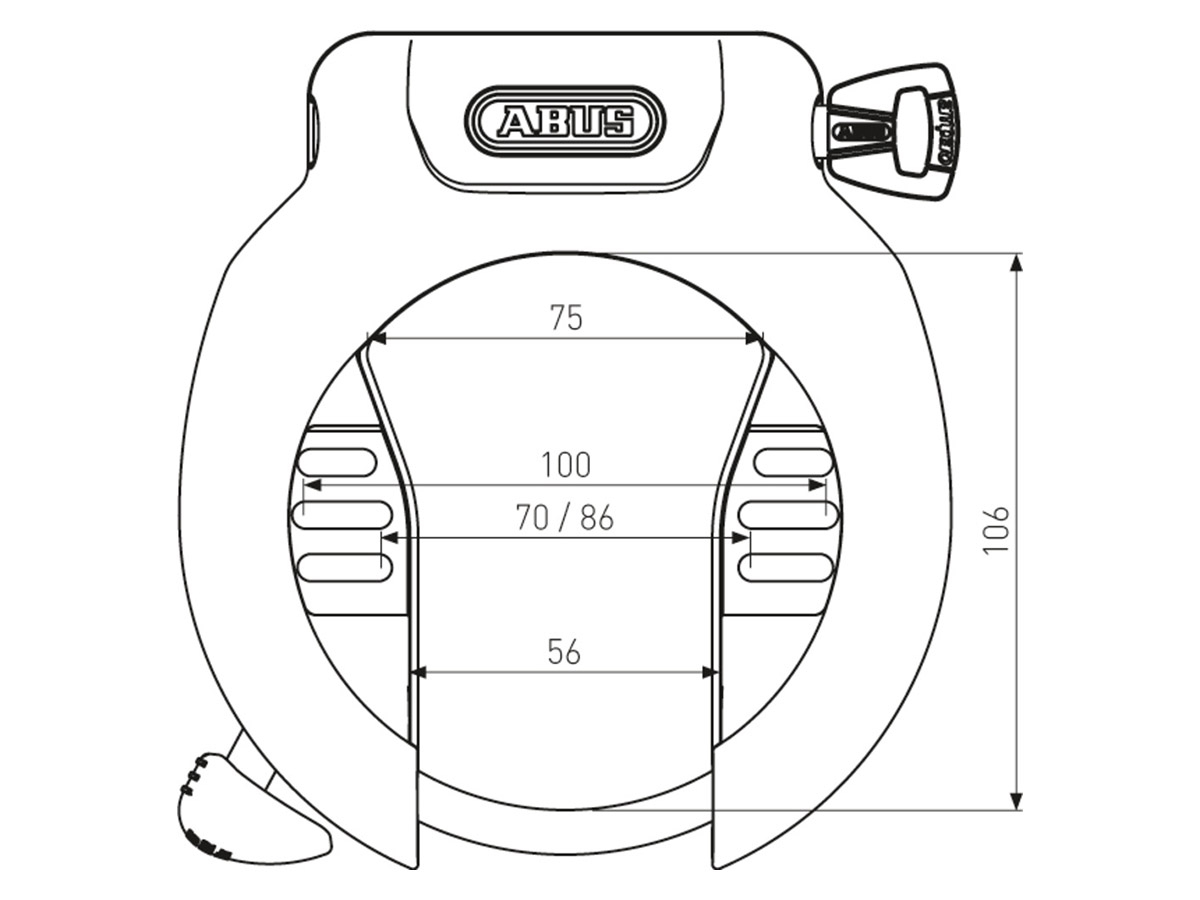 Abus PRO AMPARO 4750SL R ringslot
