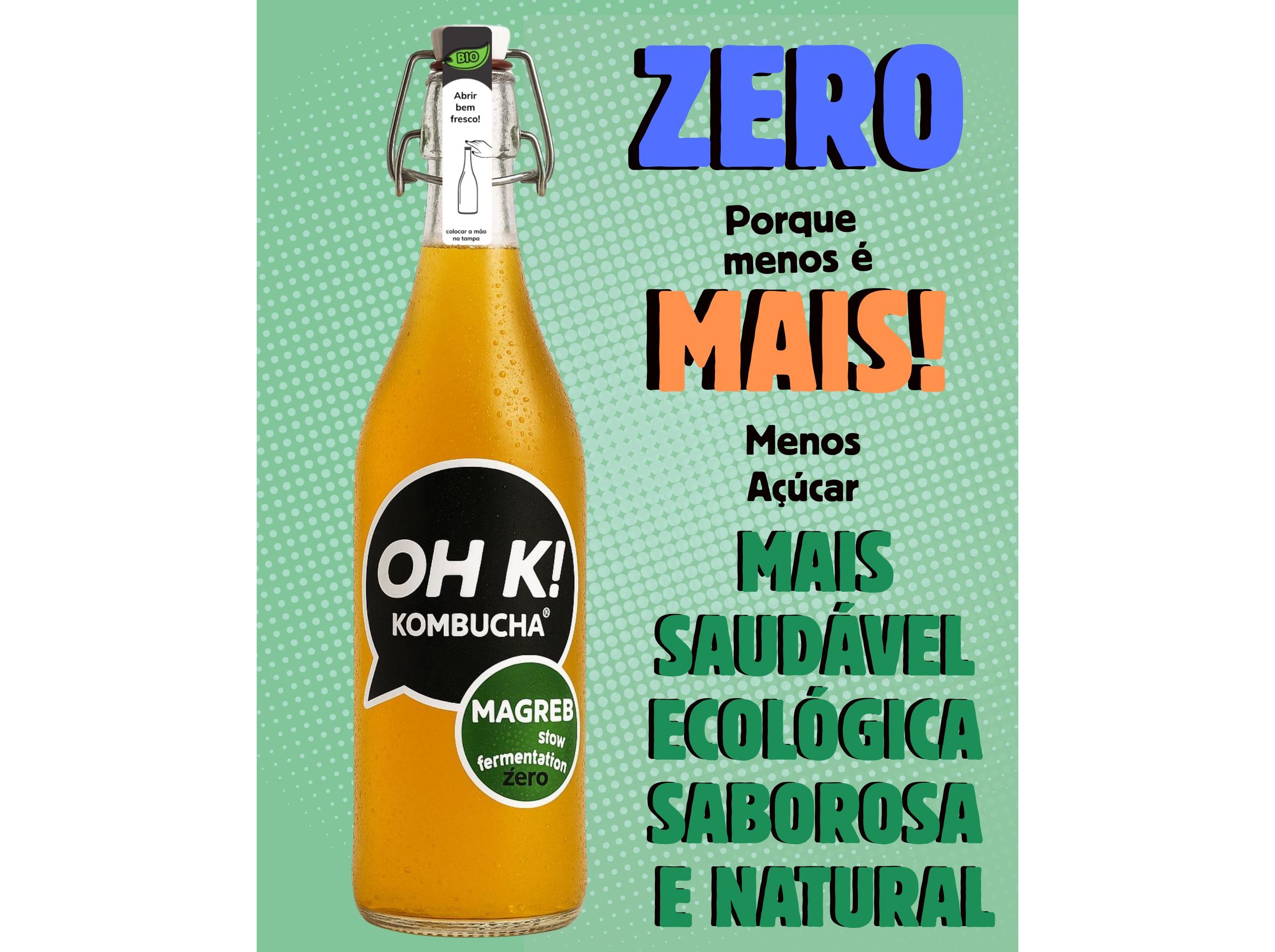 KOMBUCHA OH K! GENGIBRE E LIMÃO BIO 750 ML