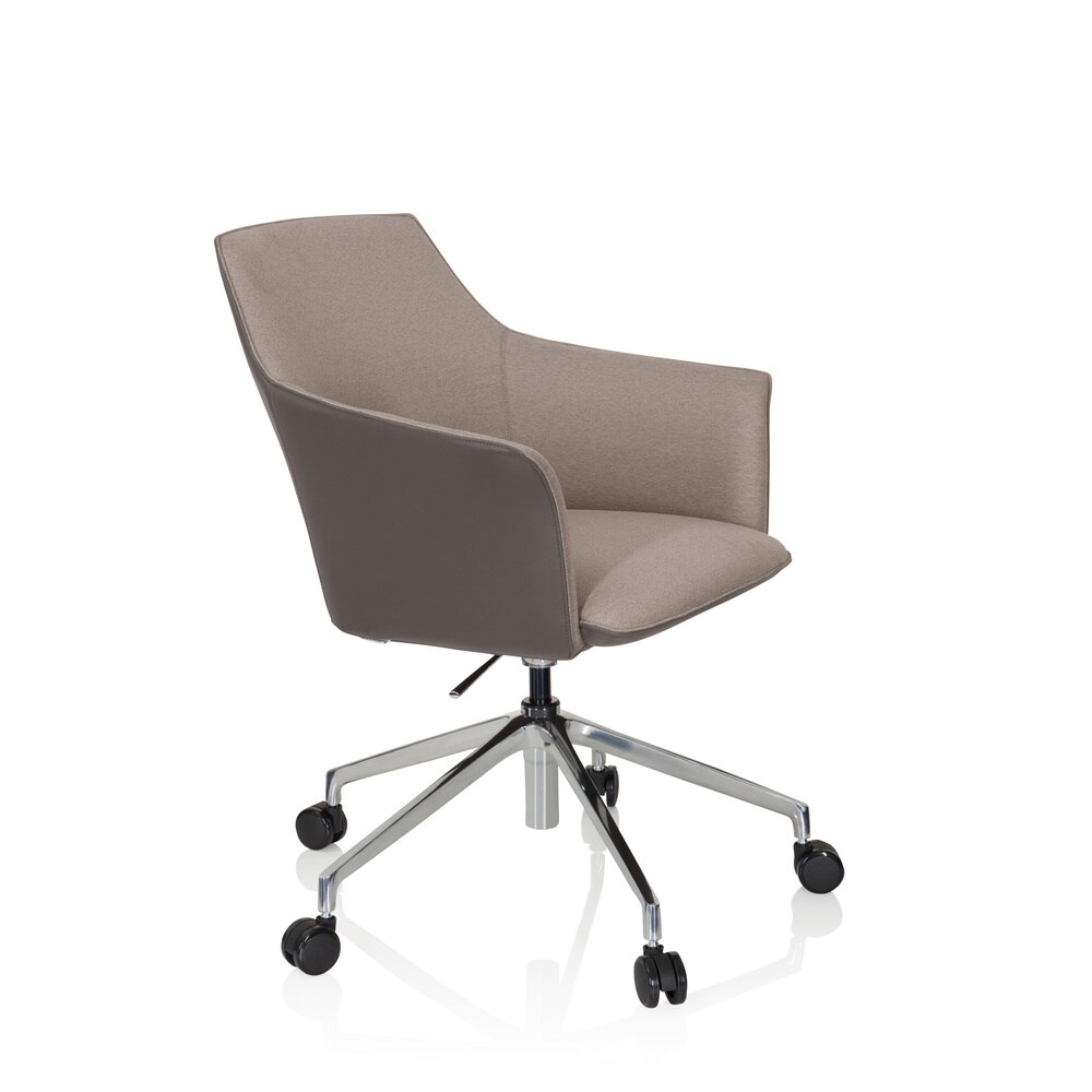 Profi Chefsessel AREZZO Kunstleder/Stoff mit Armlehnen hjh OFFICE