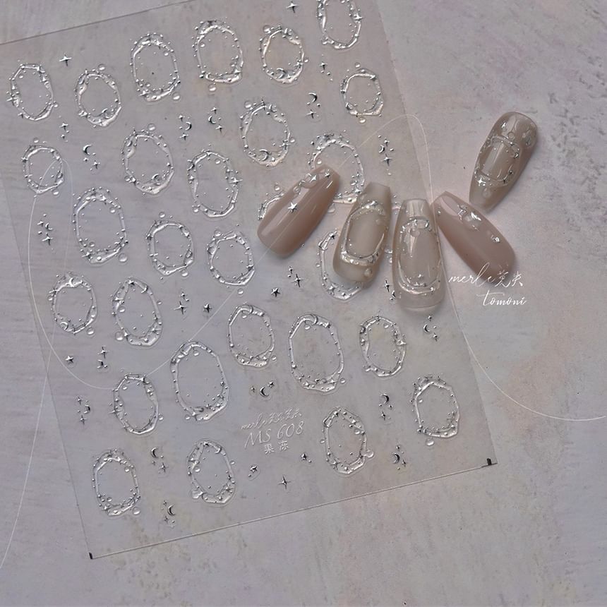tomoni - Hartvormige nagelstickers (verschillende ontwerpen)