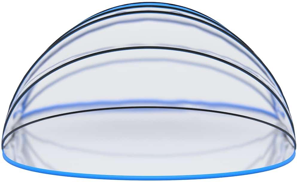 vidaXL Pooldach Pavillion Zelt Gartenpavillion Überdachung Gartendach Cabrio Dome Poolüberdachung für Aufstellpool Oval 620x410x210cm