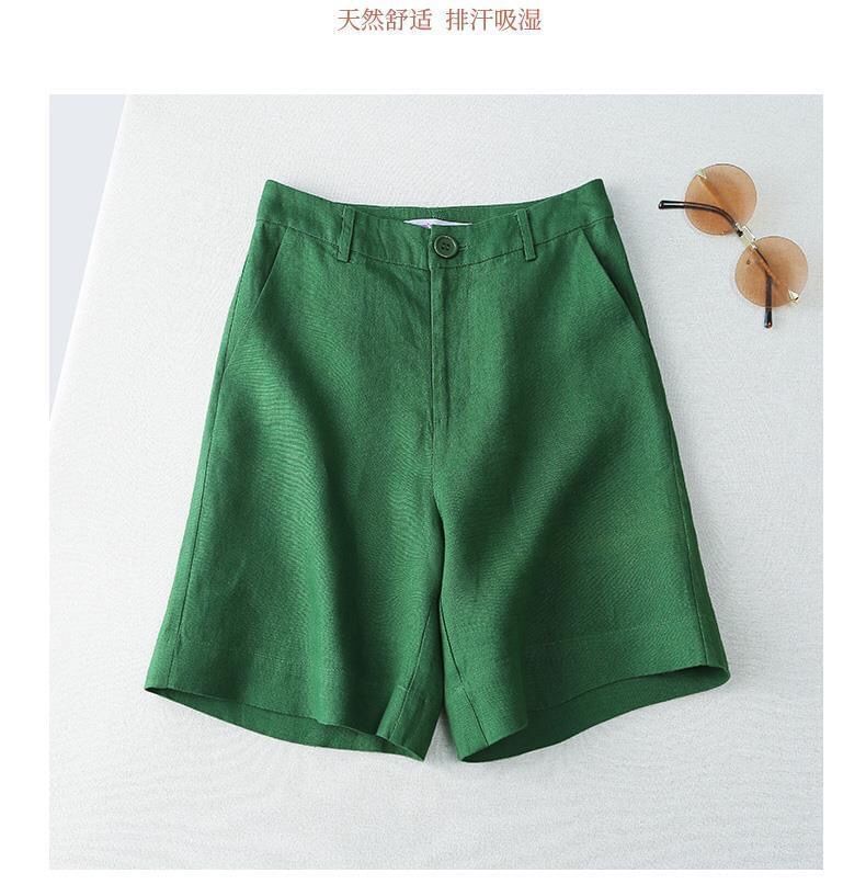 Onipixiy - Hoge taille effen shorts