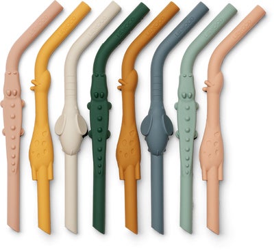 LIEWOOD Carlson Sugerør 8-Pack, All Together/Yellow Multi Mix