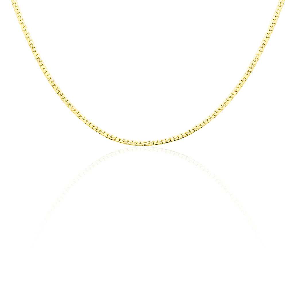 Collier Ivy Maille Haricot Or Jaune