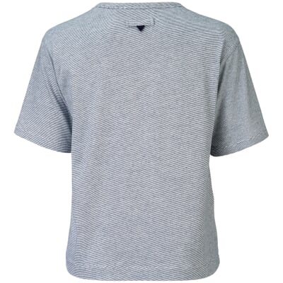 Damen T-Shirt gestreift, Weiß-Blau
