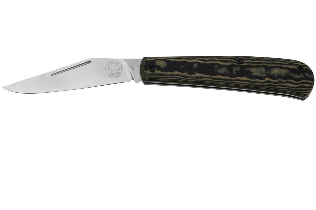 White River Knives Trailhead Trapper THT-RMB S35VN, Maple and Black Richlite, zakmes
