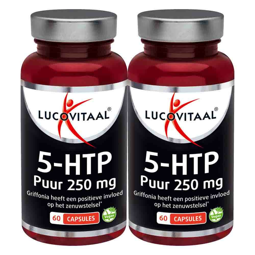 2x Lucovitaal 5-HTP Puur 250mg Vegan60 capsules
