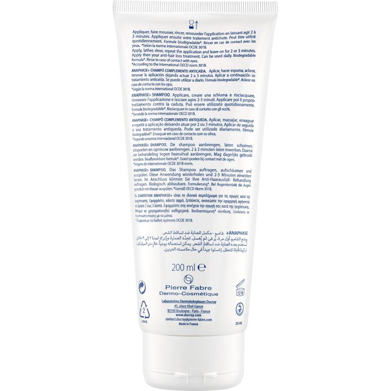 Shampooing complément antichute Ducray Anaphase+ - Tube de 400 ml