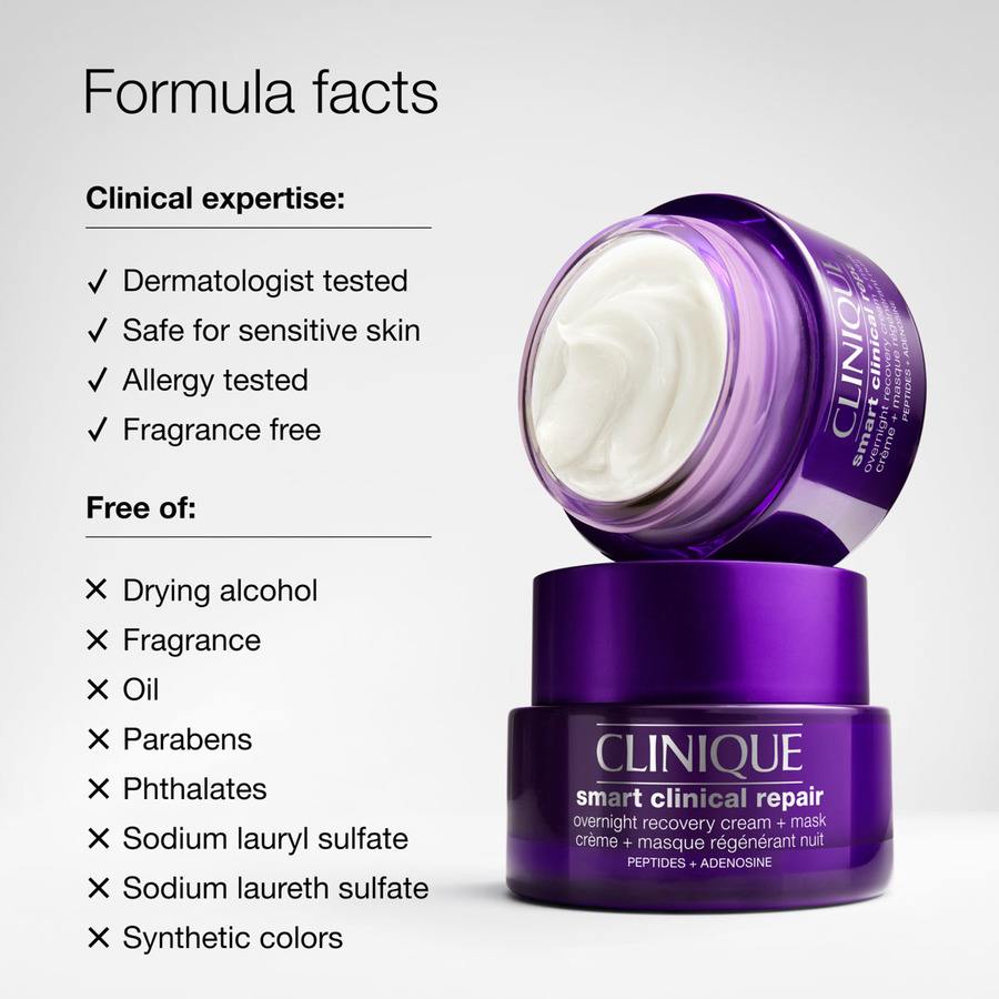 Clinique Smart Clinical Repair Overnight Recovery Cream and Mask 50ml