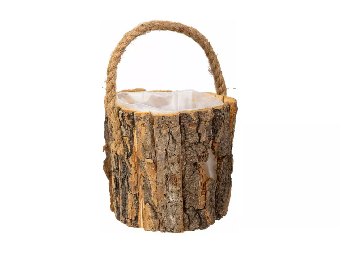 Panier en bois marron d13x13h