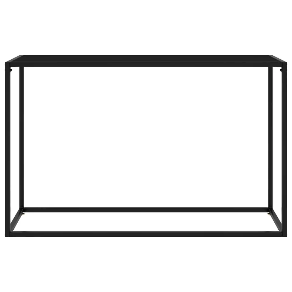 vidaXL - Wandtafel - Zwart - Glas - 120 x 35 x 75 cm
