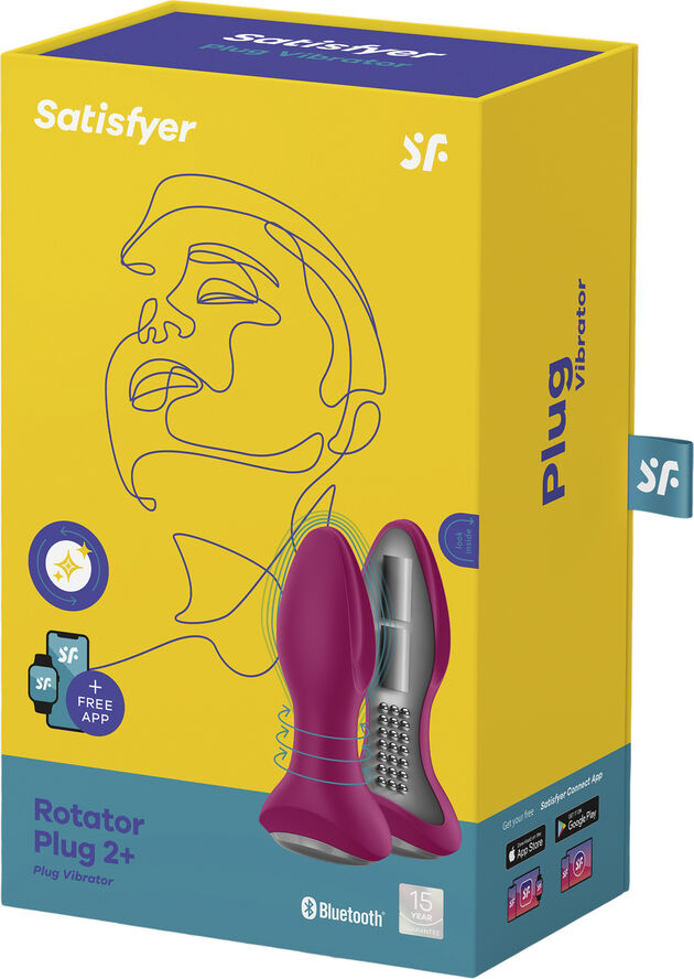 Satisfyer Rotator Plug 2  Prostata Vibrator Fuchsia