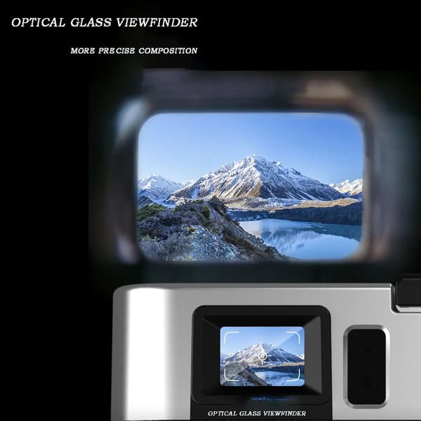 INF Digitalkamera 4K/48MP/16X Zoom/Autofokus/Søker/Anti-Shake Sort