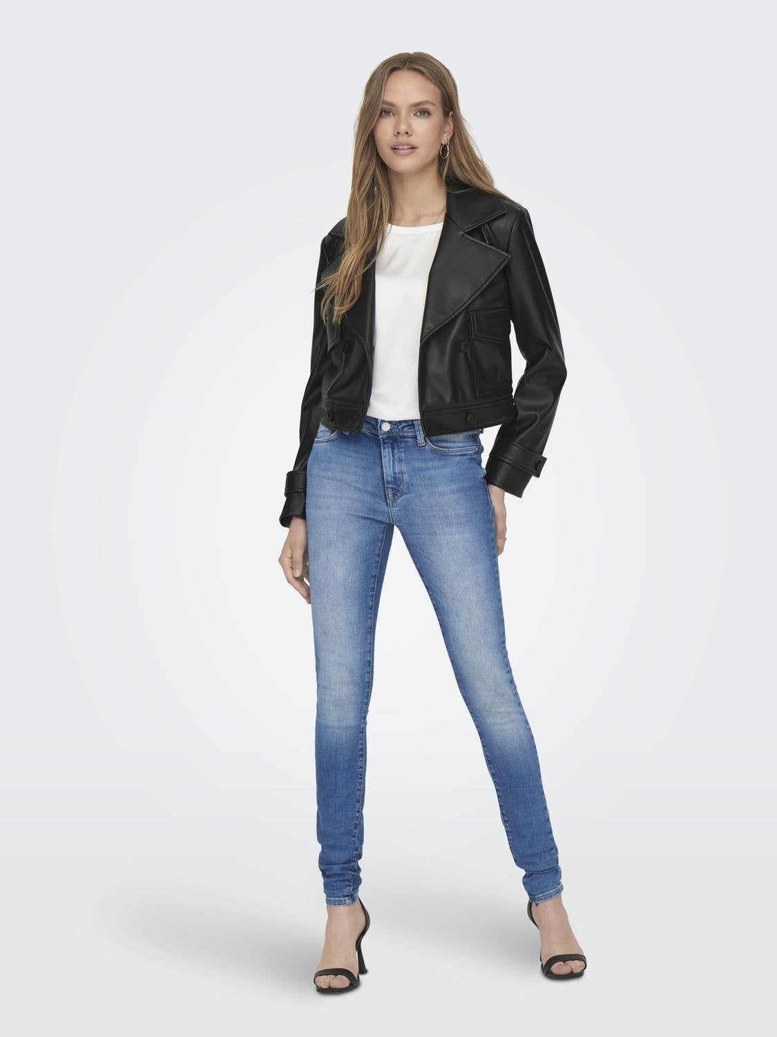 ONLKIM Kunstlederjacke Black