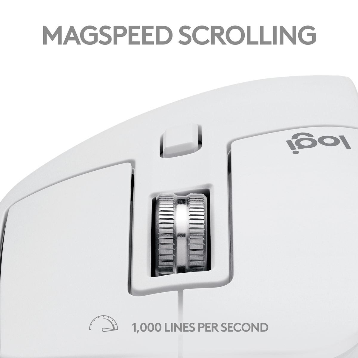 Logitech MX Master 3S for Mac trådløs mus (grå)