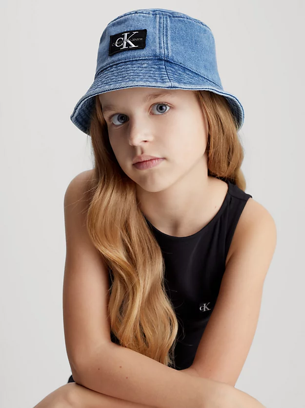 Chapéu bucket infantil de brim