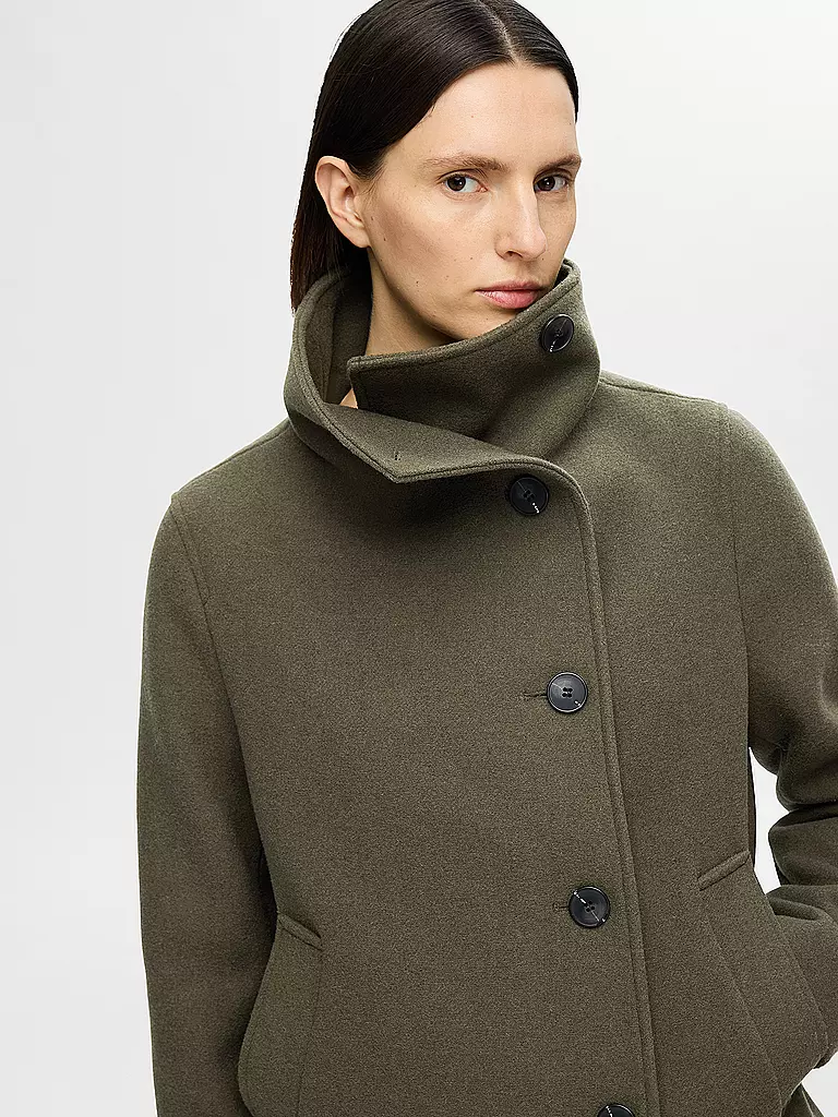 SELECTED FEMME Wolljacke SLFZOE olive