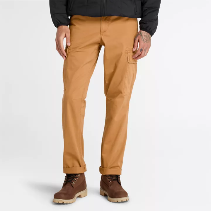 Calças cargo Core para homem em amarelo escuro